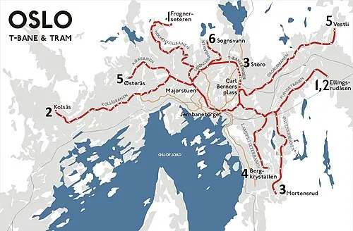 Oslo t-bane - Oslo - Crédit de l'image : Sansculotte